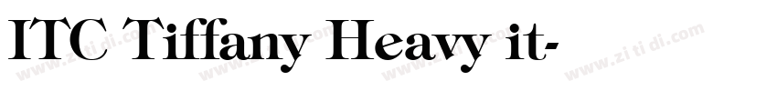 ITC Tiffany Heavy it字体转换